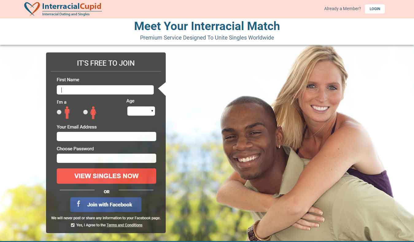 Interracial Cupid Site Screenshot